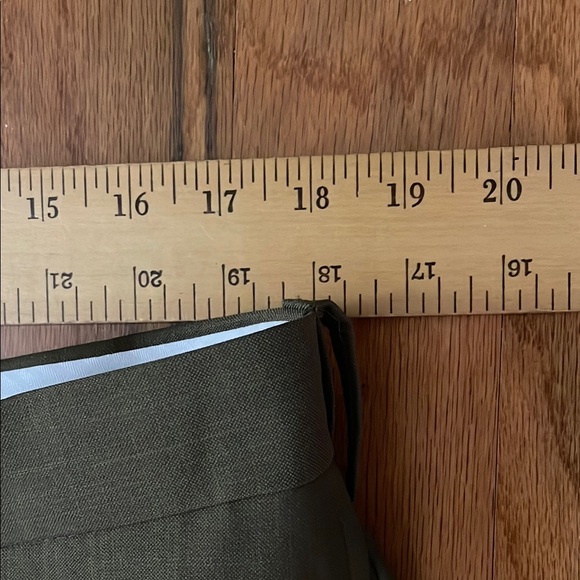 Men's NWT Haggar Olive Dress  Plain Front Classic Fit  Pants 38 x 32 - Picture 8 of 14
